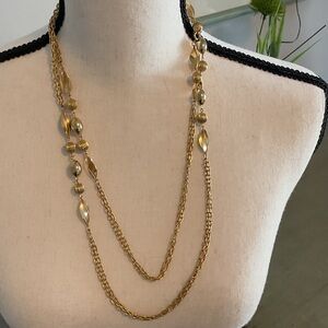 Vintage  Gold-Tone geometric accents